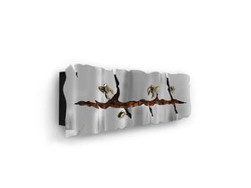 Heating | Metamorphosis fireplace in metal and gold finishes