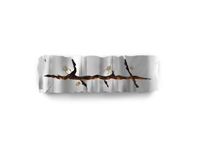 Heating | Metamorphosis fireplace in metal and gold finishes