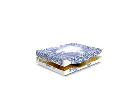 Center Tables | Quarry Tiles center table in blue and gold tones