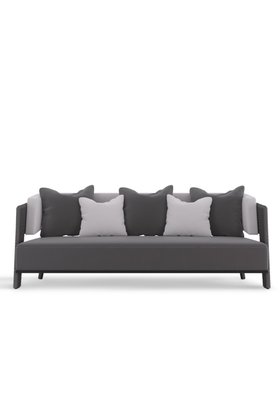 Outdoor Garden | Galea outdoor sofa and cushion in grey tones