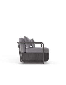 Outdoor Garden | Hampton grey armchair and cushion