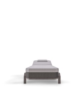 Outdoor Garden | Hampton grey sunlounger