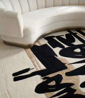 Living Room | autumn/winter reading corner in cosy artful style with Inkahole neutral rug