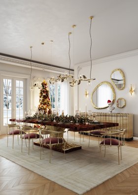 Christmas Season | embellish your christmas table in gold and red tones