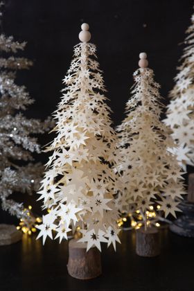 Christmas Tree Decoration Made From Paper Stars