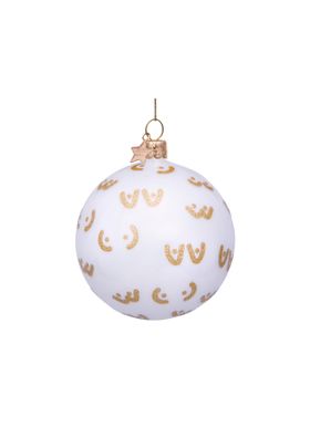 Gold Glitter Boob Christmas Bauble