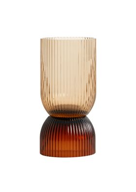 Small Ombre Brown Vase & Candleholder