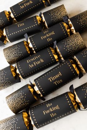 Set of 6 Rockett St George Sweary Luxury Christmas Crackers
