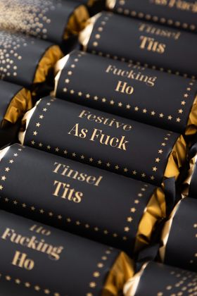 Set of 6 Rockett St George Sweary Luxury Christmas Crackers