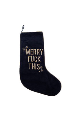 Merry Fuck This Black Christmas Stocking