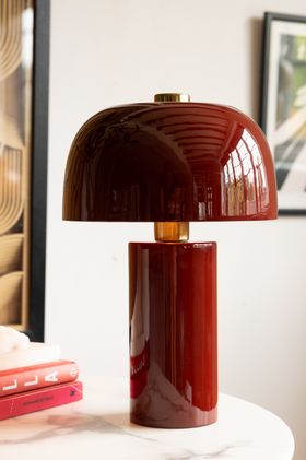 Rockett St George Modern Rosso Red Table Lamp