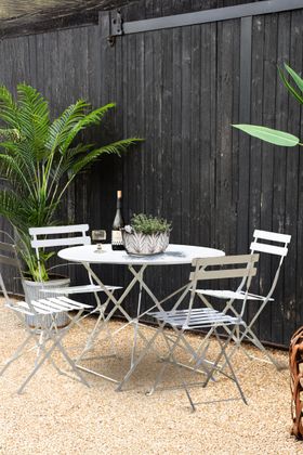 Bistro Dining Garden Set in White