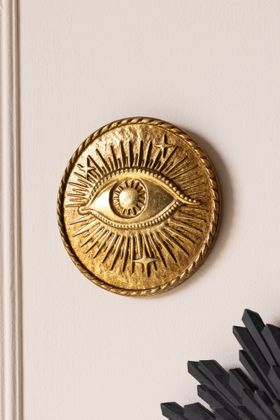 Golden Mystic Eye Wall Hanging Decoration