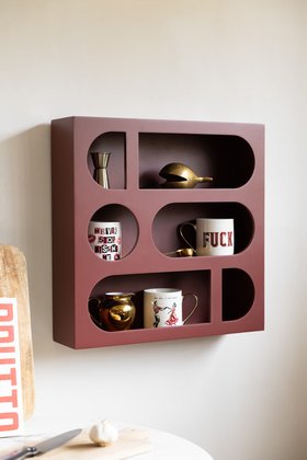 Alcove Wall Shelf in Red