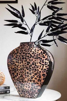 Leopard Print Vase