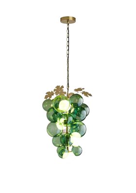 Green Grapevine Glass Ceiling Light