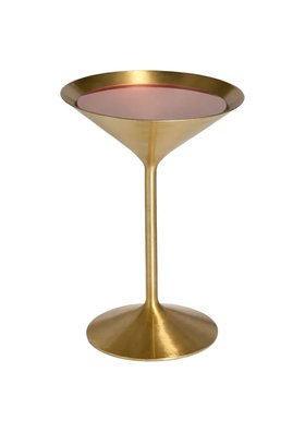 Gold & Pink Cocktail Side Table