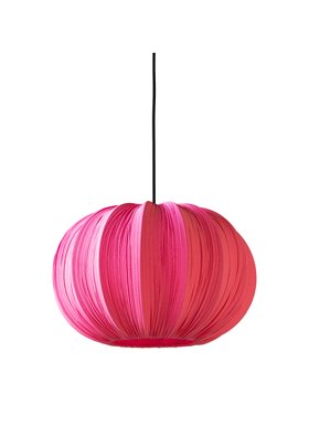 Hot Pink Pleated Fabric Ceiling Light