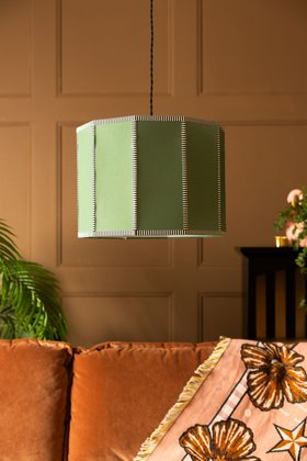 Beautiful Green Linen Lampshade