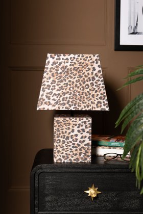 Leopard Print Table Lamp