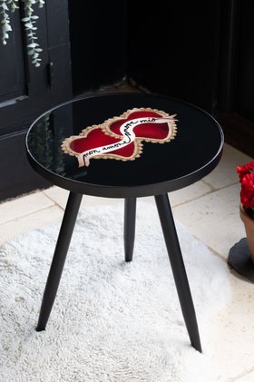 Milagro Heart Round Side Table