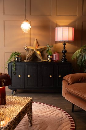 Beautiful Pink Linen Lampshade