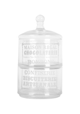 Vintage-Style Glass Storage Jar with Lid
