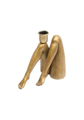 Sexy Legs Candle Holder In Gold