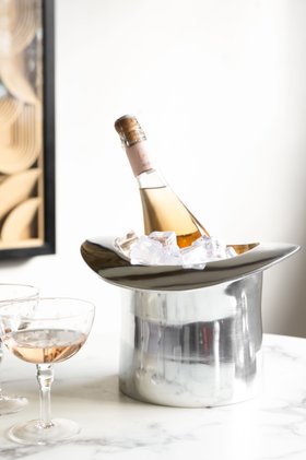Silver Top Hat Wine Cooler