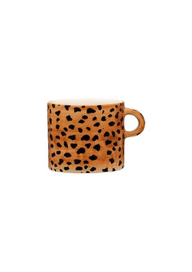 Painted Leopard Print Mug