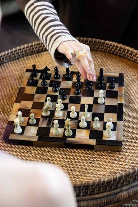 Natural Horn Chess Set