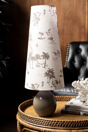 Beautiful Desert Island Tapered Table Lamp