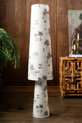 Beautiful Desert Island Tapered Floor Lamp