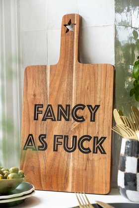 Fancy As Fuck Acacia Wooden Serving Board - SECONDS
