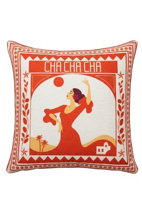 Red Cha Cha Cha Outdoor Cushion