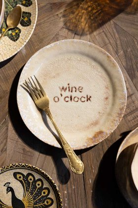 Wine O'Clock Ceramic Side Plate
