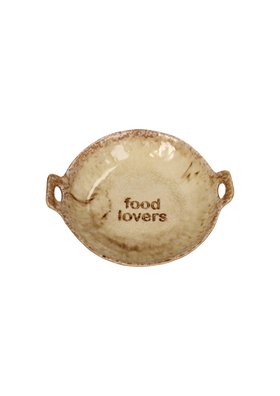 Food Lovers Ceramic Serving Bowl