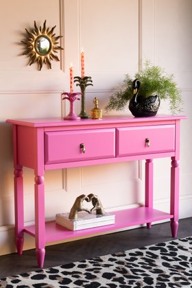 Beautiful Hot Pink Console Table