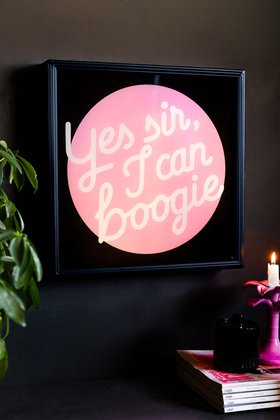 Yes Sir, I Can Boogie Framed Light Box