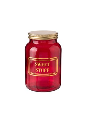 Sweet Stuff Hot Pink Glass Storage Jar