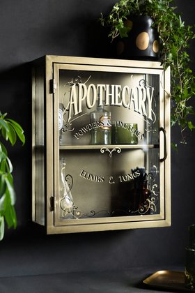 Vintage-Style Apothecary Wall Cabinet - SECONDS
