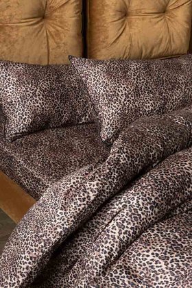 Signature Leopard Print Cotton Sateen Bedding Set