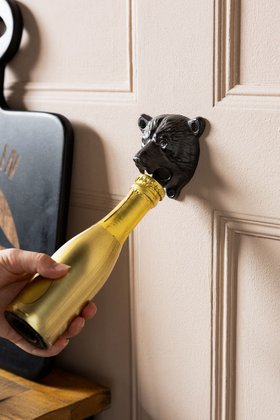 Bear Head Wall Mounted Bottle Opener