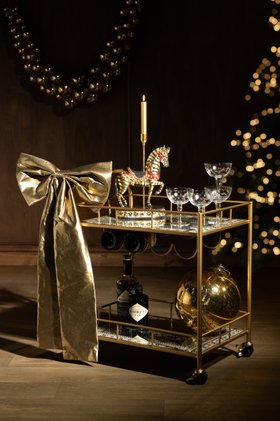 Rockett St George Christmas 2026 Bar Cart Lifestyle