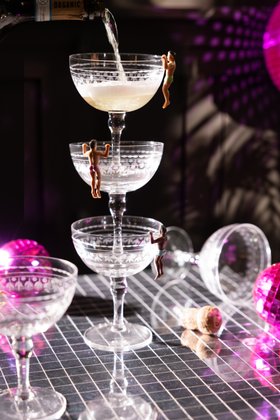 Rockett St George Champagne Tower Party Xmas Lifestyle