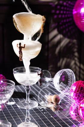 Rockett St George Champagne Tower Party Xmas Lifestyle