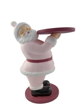 Pink Santa Butler Christmas Decoration