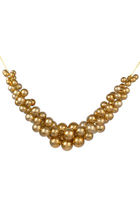 Gold Antique-Effect Bauble Christmas Garland