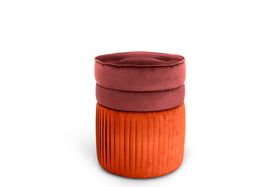Red & Orange |  Valencia Pouf