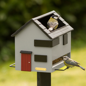Press Loft Image Of Designer Modern Bird Feeder Bath Slate